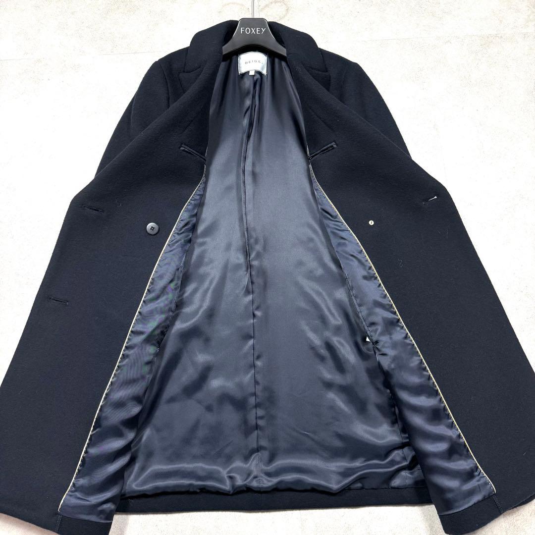 定価9.2万/2023年♡ベイジ CLOVIS ケープ ポンチョ ダブル ウール