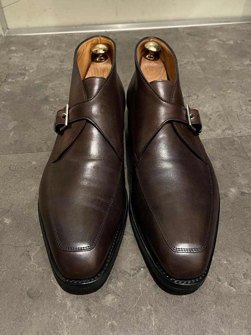 ジョンロブ　スコットニー　7.5E　ピューターミュージアムカーフ　1306ラスト