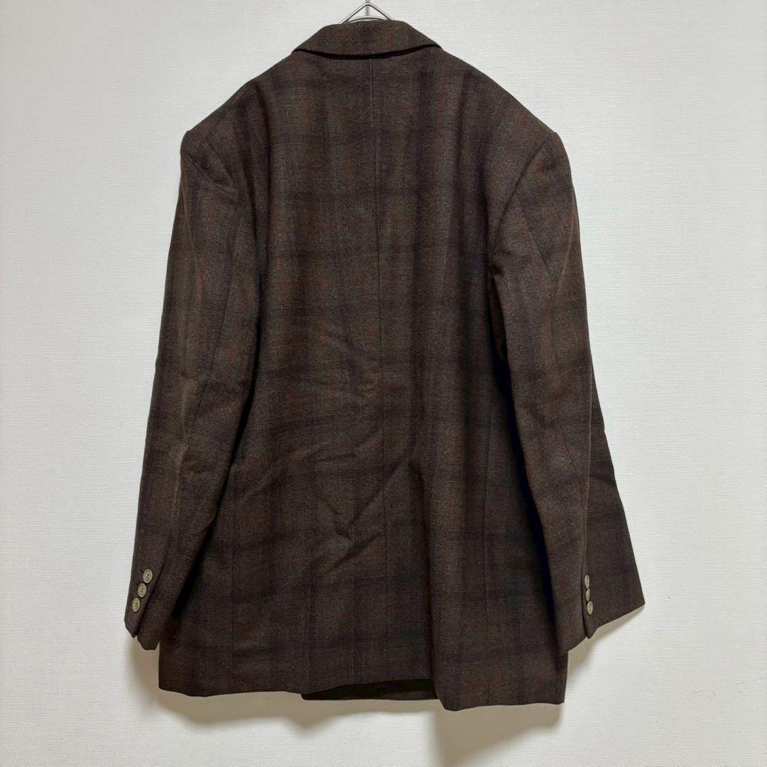 vintage スーツ ダブル ジャケット パンツ ブラウン 茶色 セットアップ