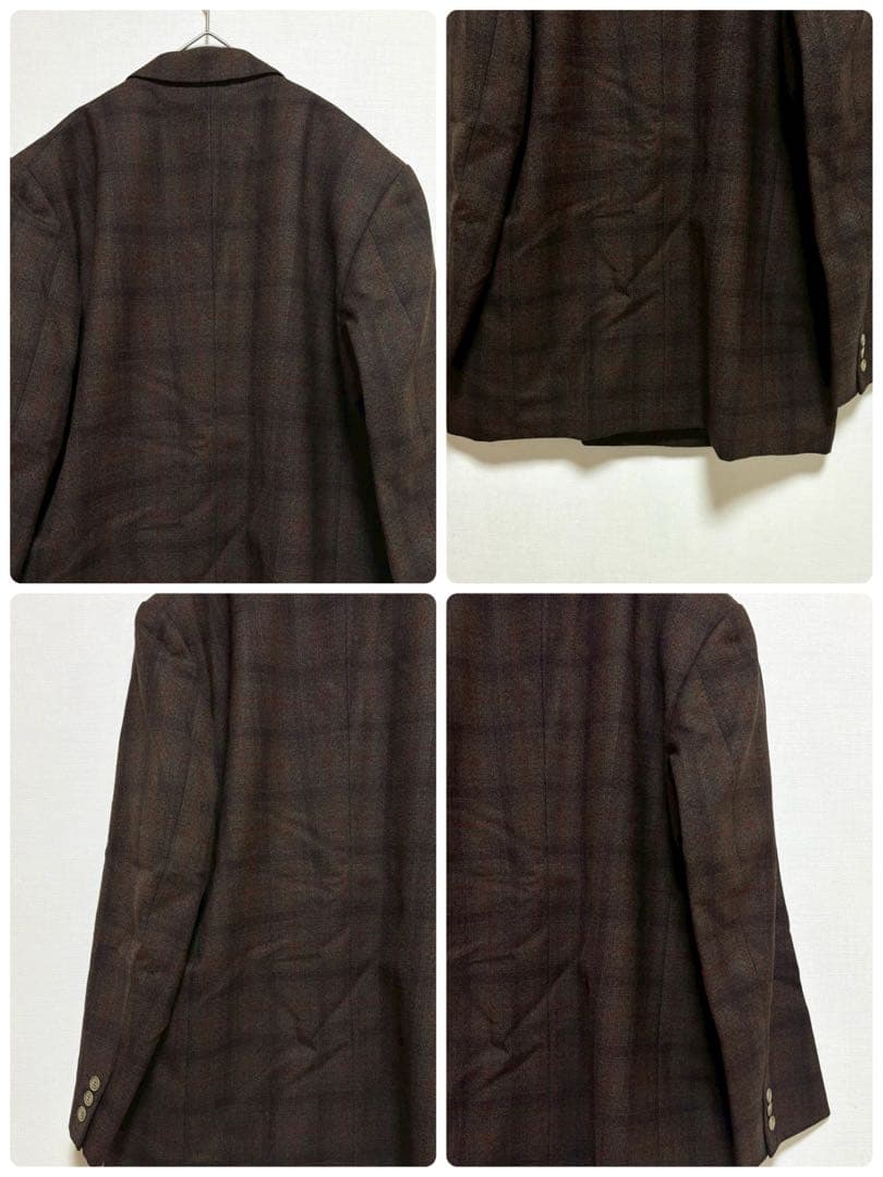 vintage スーツ ダブル ジャケット パンツ ブラウン 茶色 セットアップ
