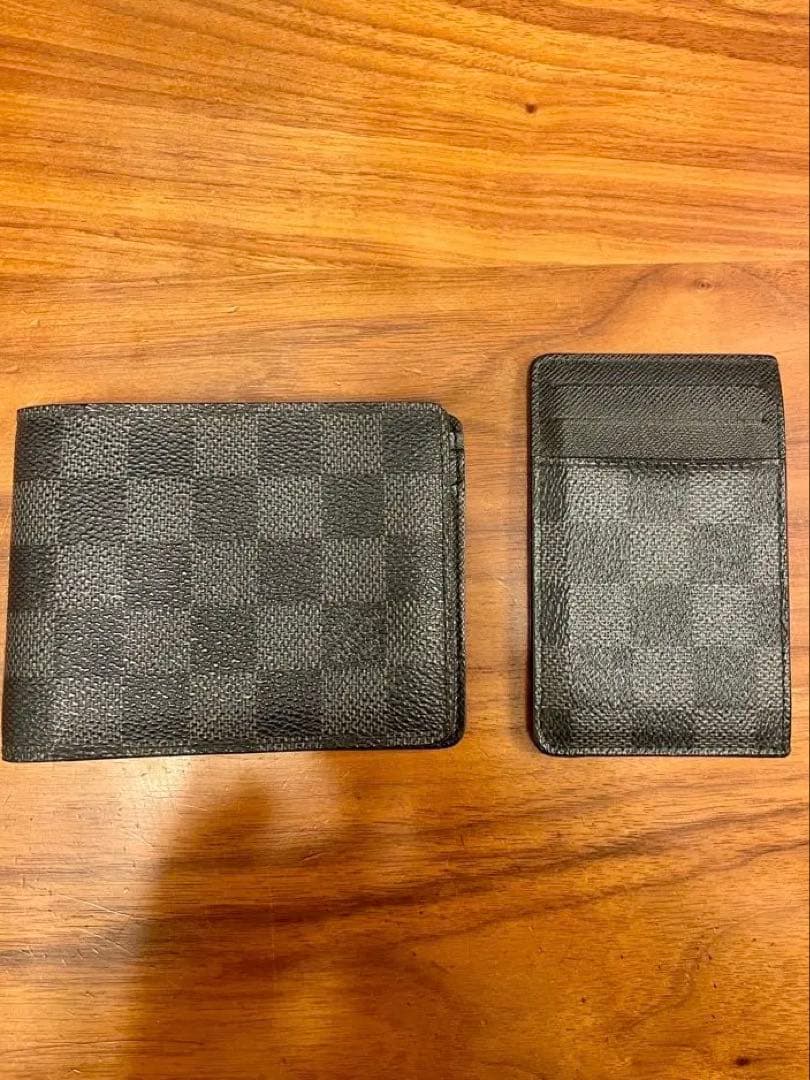 ルイヴィトン ダミエ グラフィット 財布&カードケース　2点セット