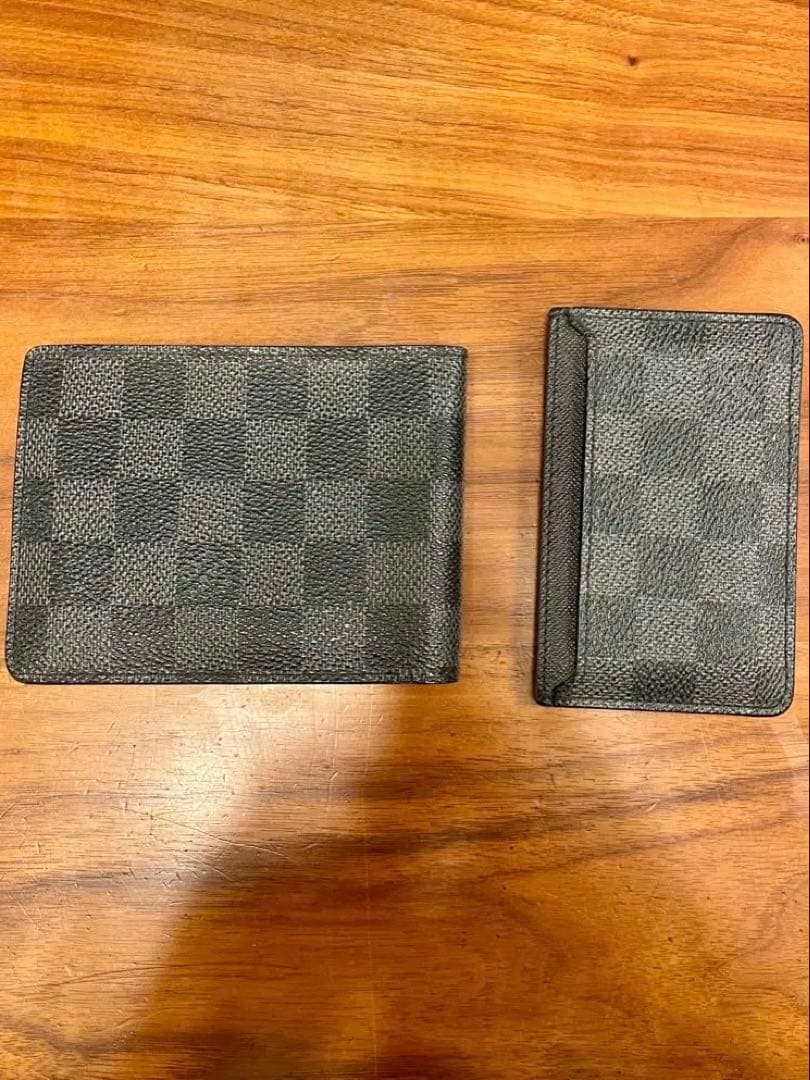 ルイヴィトン ダミエ グラフィット 財布&カードケース　2点セット