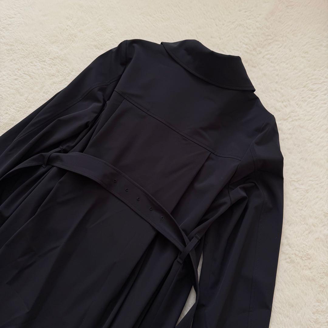 美品　フォクシーニューヨーク ケンジントレンチコート ミッドナイトブルー　40