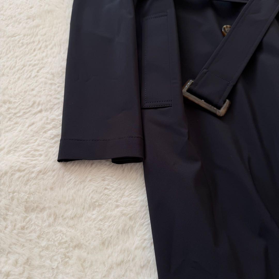 美品　フォクシーニューヨーク ケンジントレンチコート ミッドナイトブルー　40