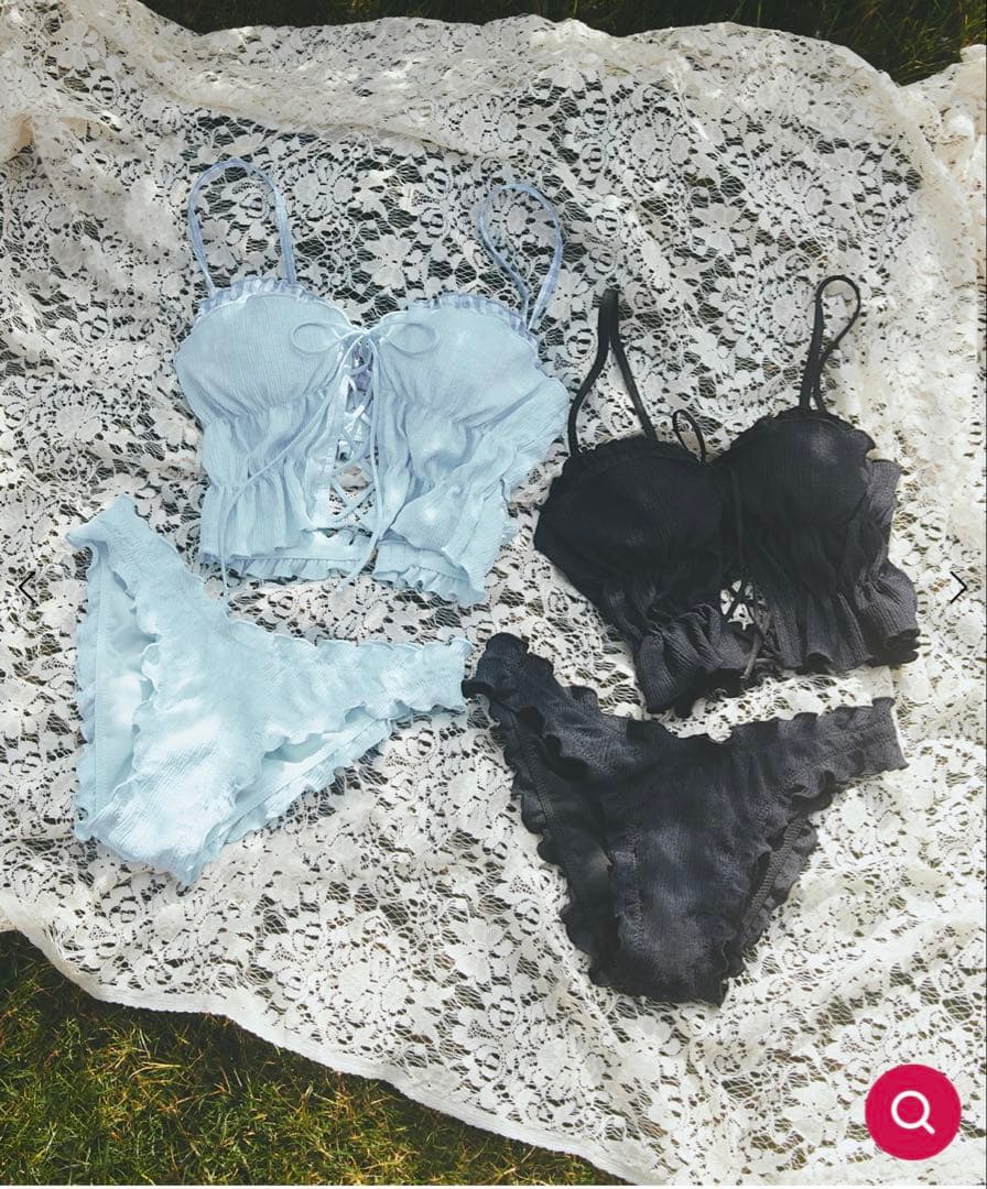 今季完売Ravijour CORSETビキニセット ブルーM ラヴィジュール