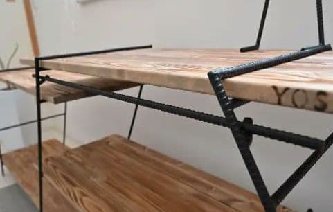 吉田メタル製　アイアンシェルフ　アイアンラック　360幅　アーチ型