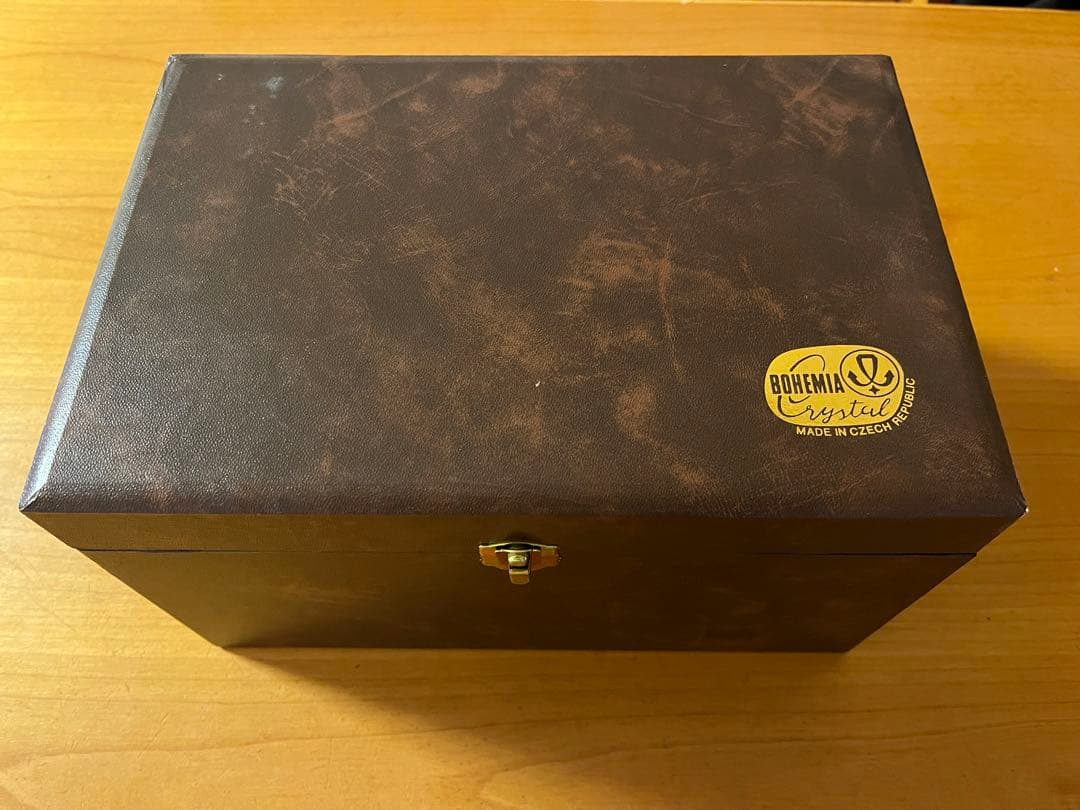 BOHEMIA ボヘミア カイザー ハンドカット 切子 花瓶 フラワーベース