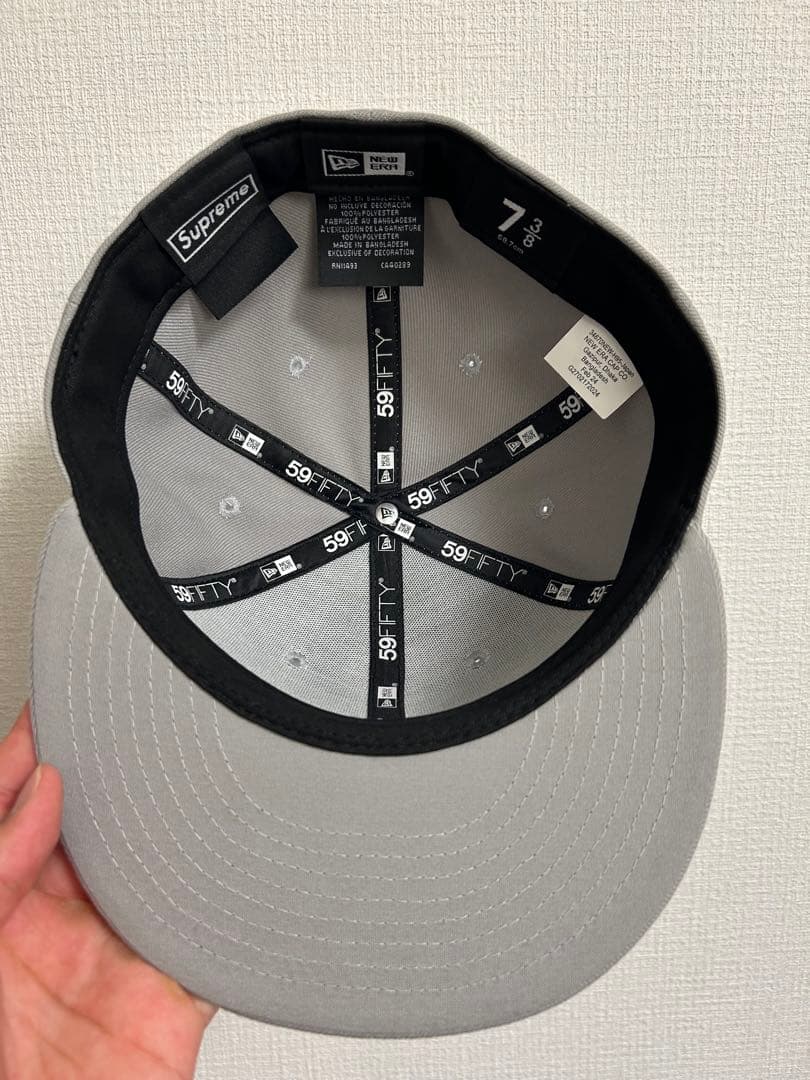 Supreme グレー キャップ 7 3/8