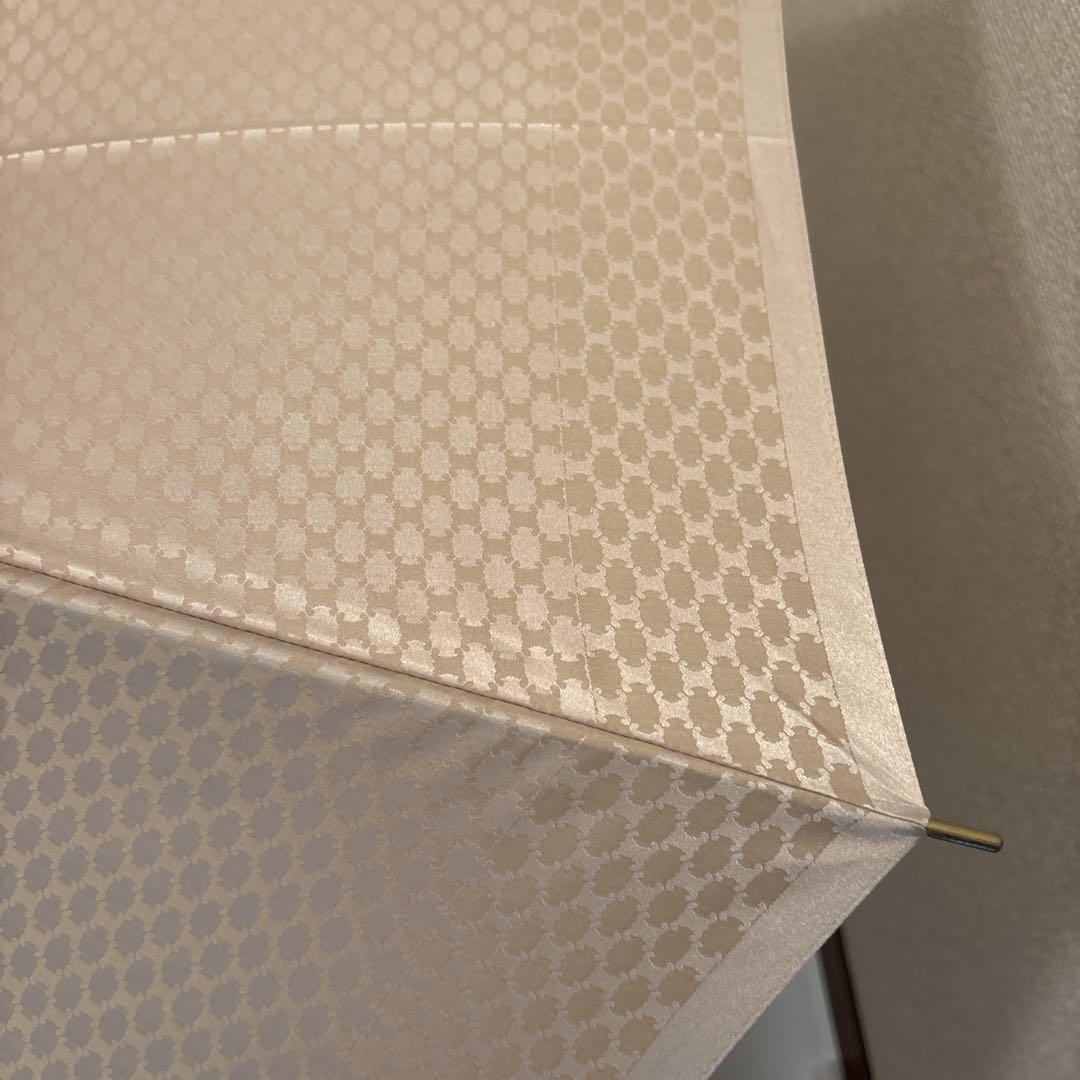 CELINE セリーヌ マカダム トリオンフ 総柄 ゴールド 長傘 レディース