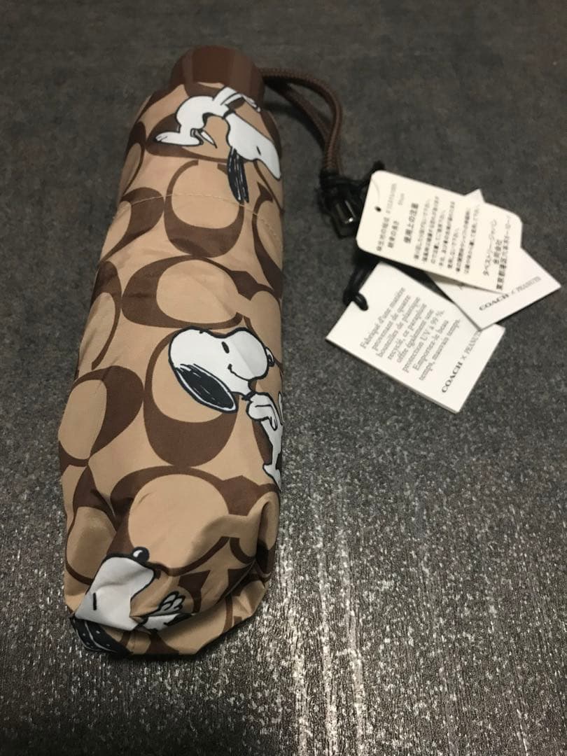COACH スヌーピー柄 折りたたみ傘