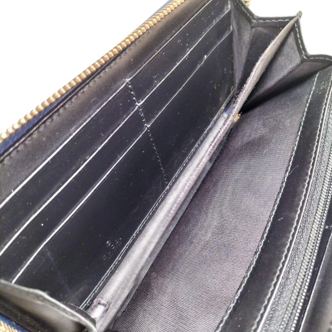 長財布 GG エンボス ラウンドファスナー レザー アニマリエ ビー グッチ