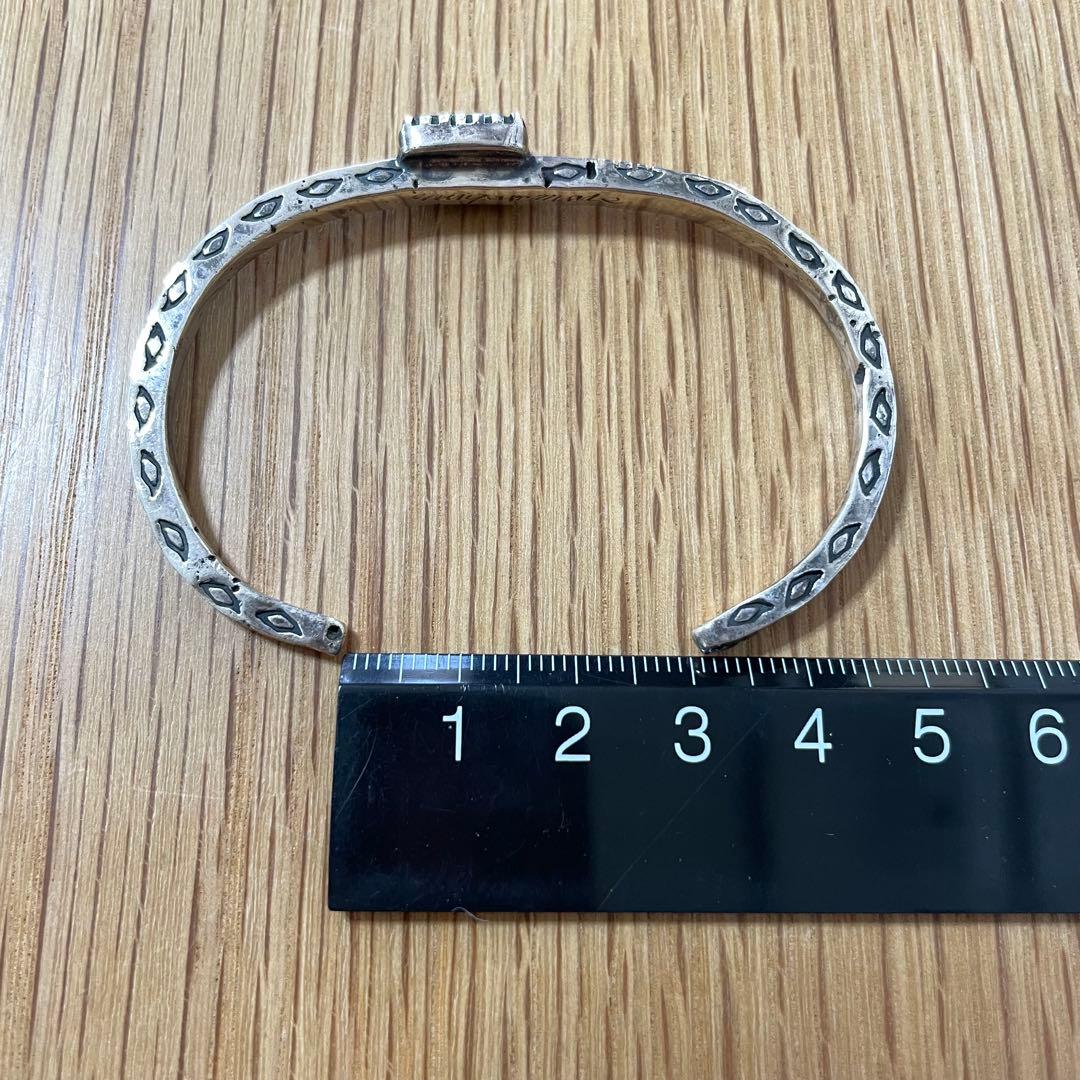 シルバーバングル　インディアンジュエリー　ターコイズ
