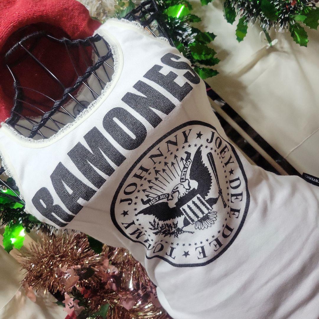 希少美品ヒステリックグラマーRAMONES タンクトップ ホワイト