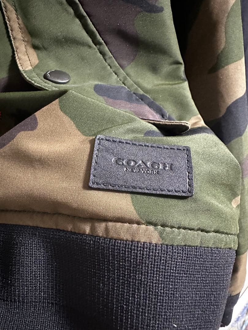 COACH MA-1 ボンバージャケット F56282 フライト カモフラ S