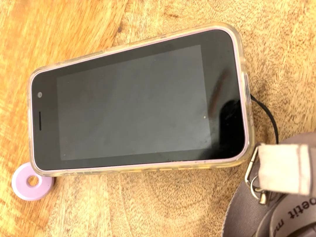 【美品】KY-41C docomo キッズ携帯　カバー付き　パープル