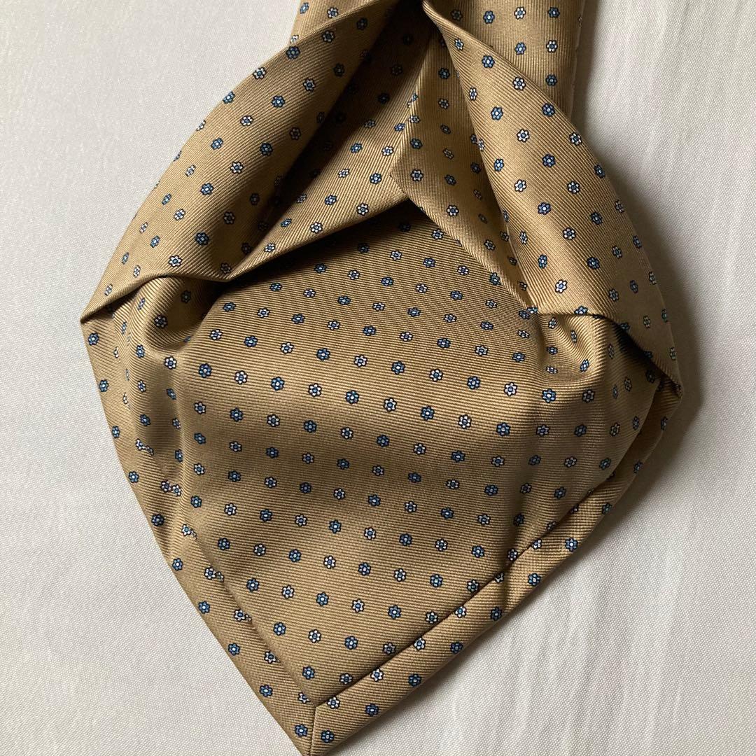 マリネッラ ネクタイ セッテピエゲ 小紋柄