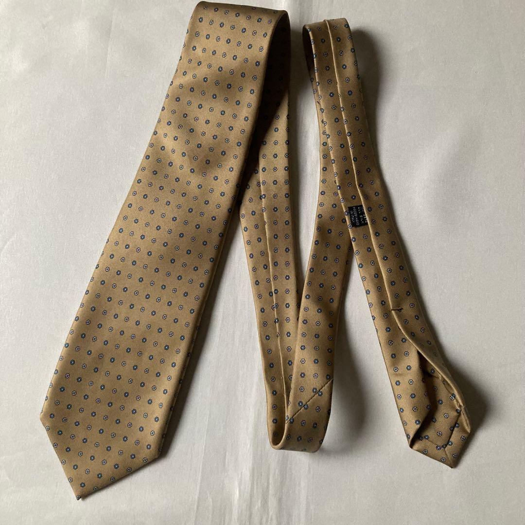 マリネッラ ネクタイ セッテピエゲ 小紋柄