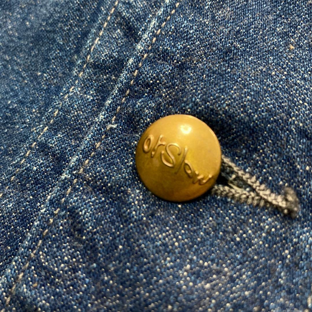 【極美品】orSlow オアスロウ 50s デニムカバーオール 濃紺 3