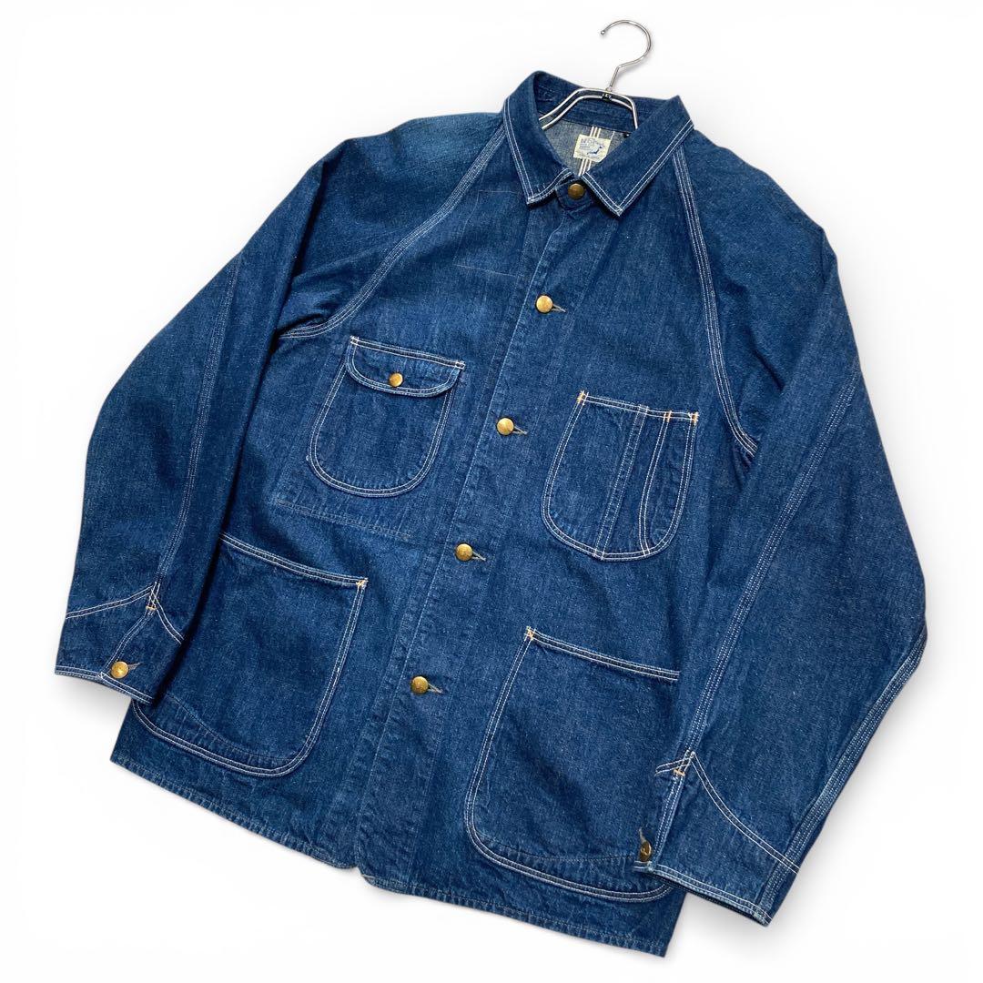 【極美品】orSlow オアスロウ 50s デニムカバーオール 濃紺 3