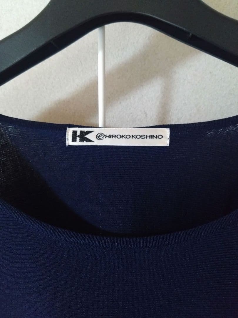 【美品】11号　HIROKO KOSHINO ニット　セットアップ　七〜八分袖