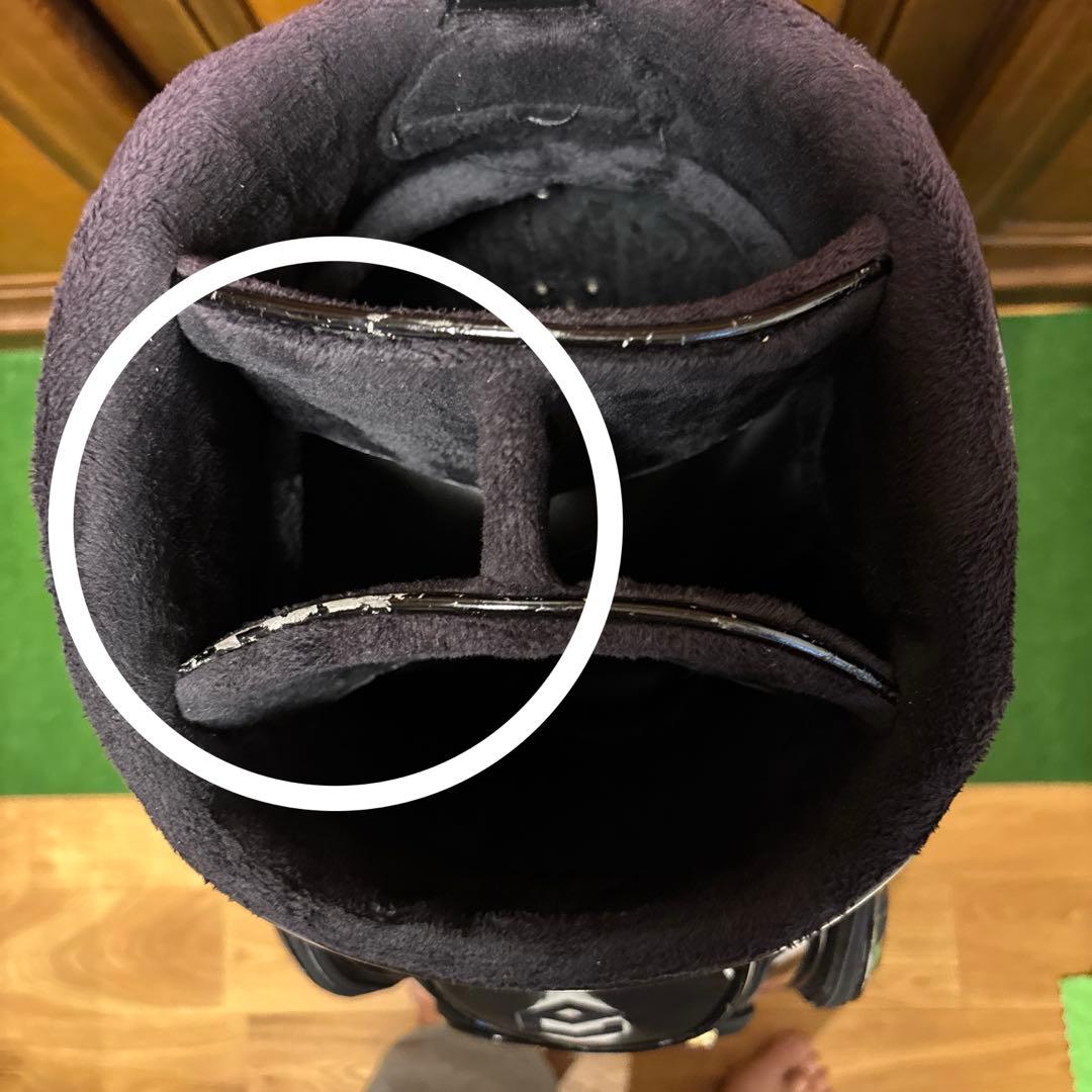 希少！エポン越後の龍エナメルキャディバッグ黒、パターカバー付き