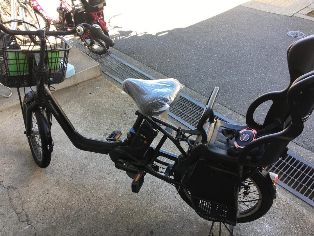 地域限定送料無料　ギュットアニーズ　子供乗せ　13,2AH　黒　神戸　電動自転車