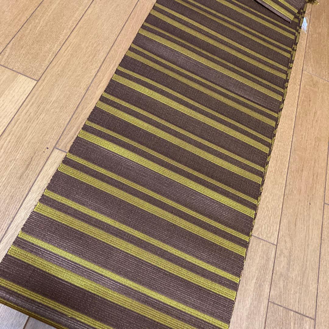 専用です！黄八丈　八寸開き名古屋帯