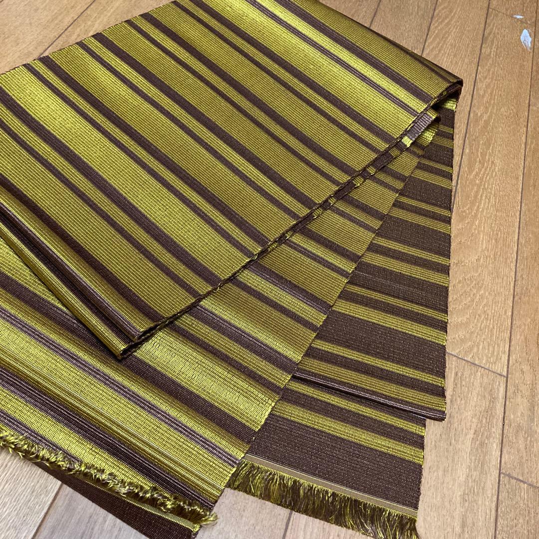 専用です！黄八丈　八寸開き名古屋帯