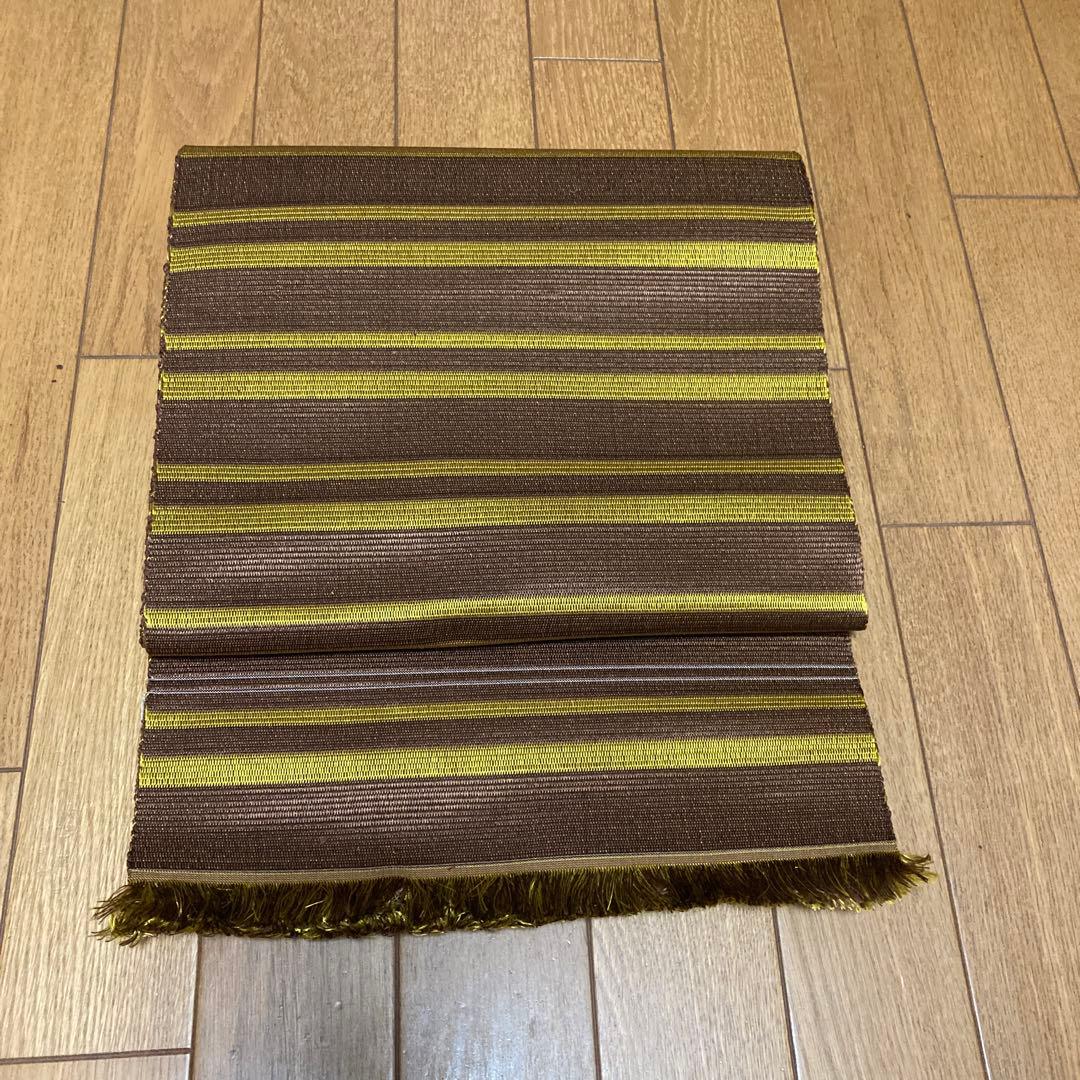 専用です！黄八丈　八寸開き名古屋帯