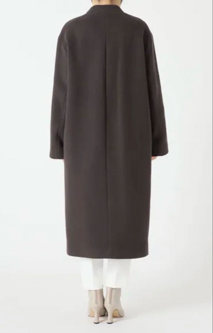 11/9まで値下げ中！ NOBLE MTRノーカラーコート グレー 36