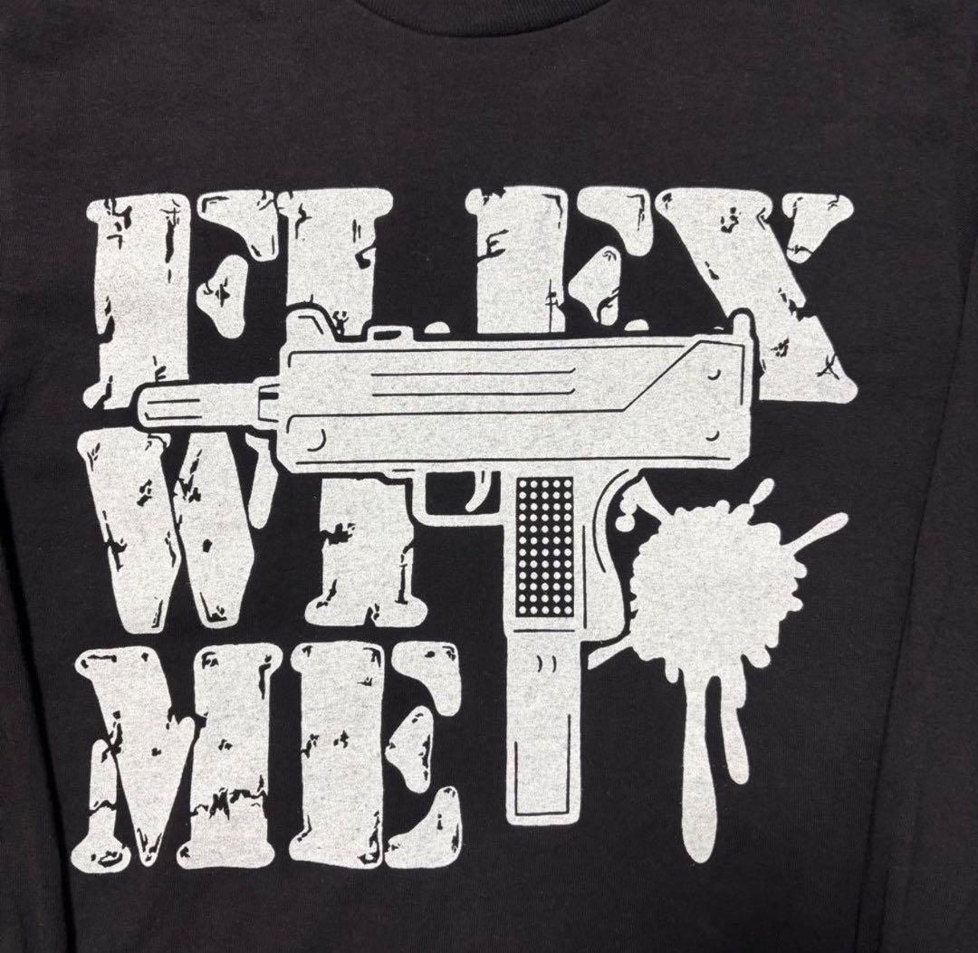 flex wit me ロンT S ブラック yokosquad