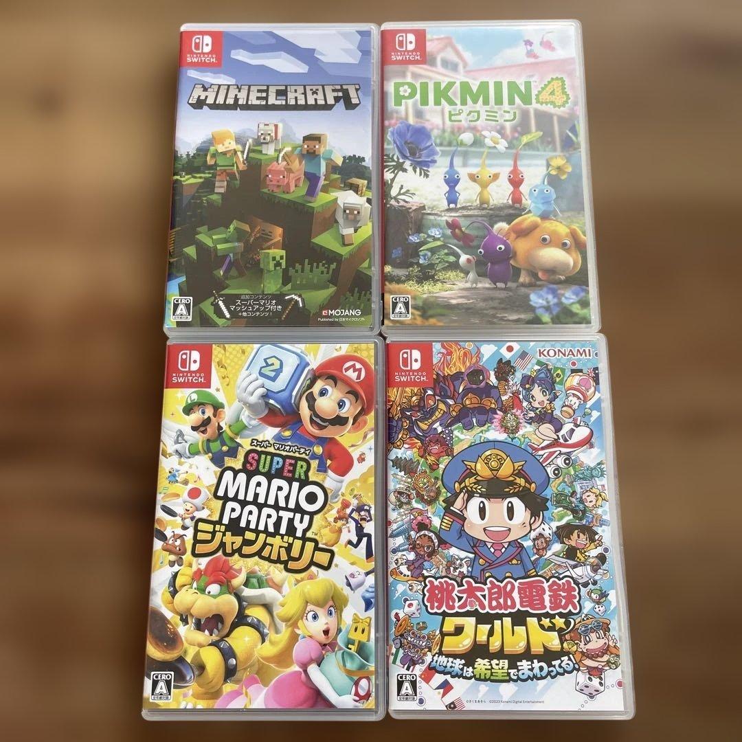 n*︎様 マイクラ、ピクミン、桃鉄、ジャンボリー 人気4点セット