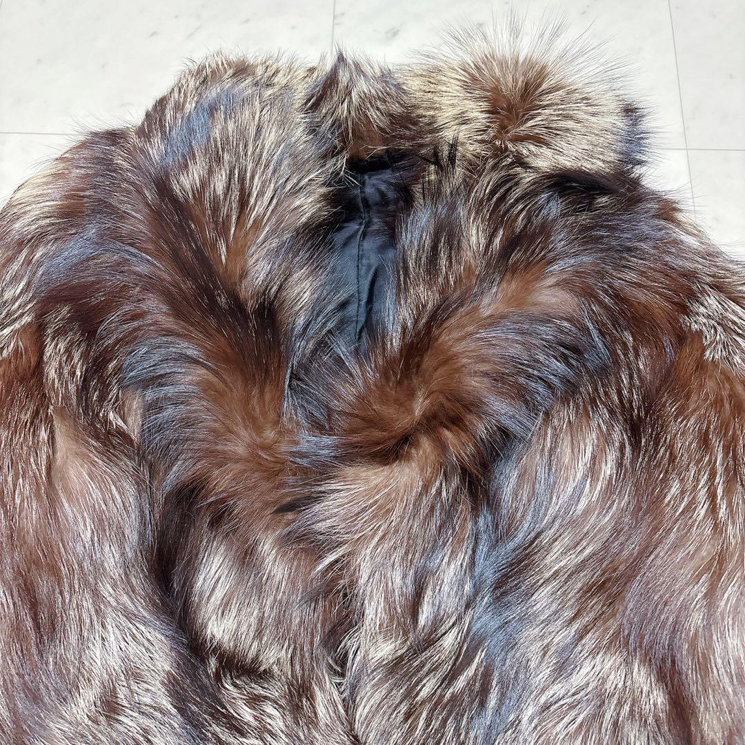 サガフォックス シルバーフォックスハーフコート 総柄 金サガ 花柄 11号