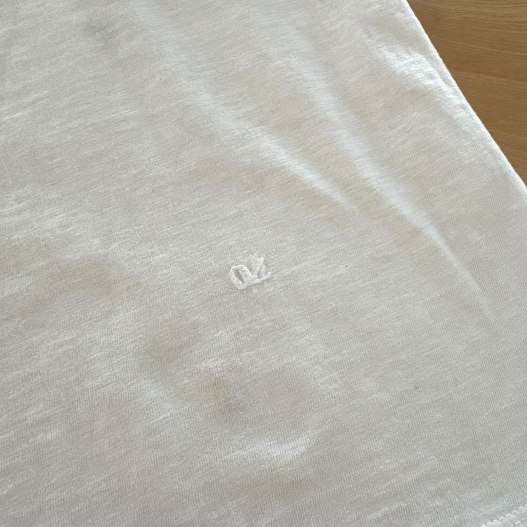 45R 白刺繍の四角ロンT レディース4