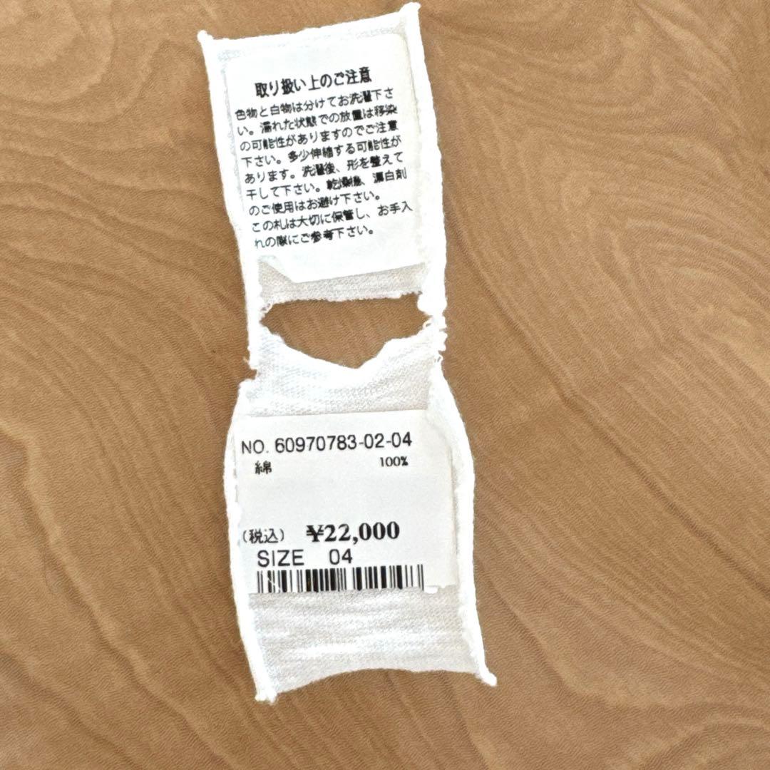 45R 白刺繍の四角ロンT レディース4