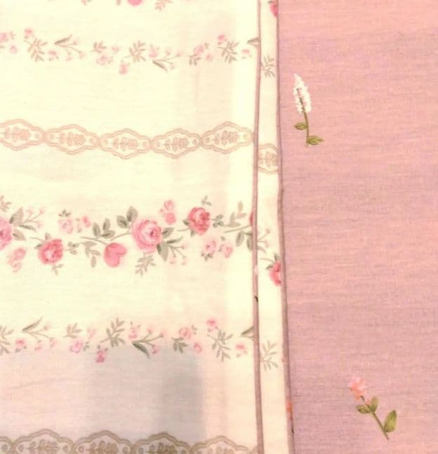 【piano*rosesお直し】ミニ薔薇と小花チェーン掛け布団カバーセット