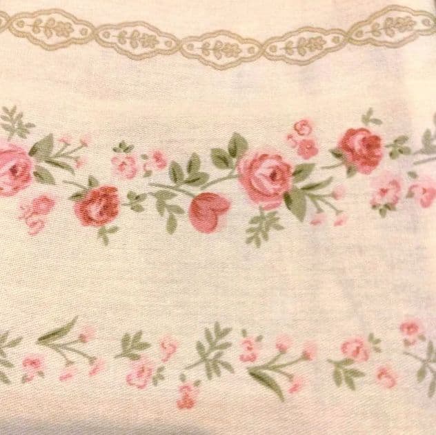 【piano*rosesお直し】ミニ薔薇と小花チェーン掛け布団カバーセット