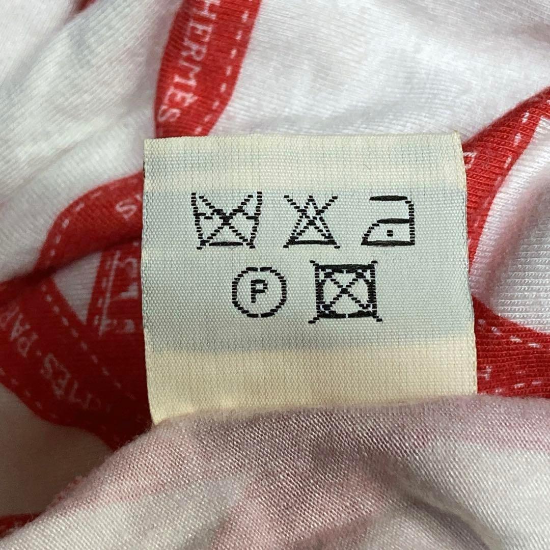 HERMES エルメス カットソー マルジェラ期 赤 ボルデュックリボン SM