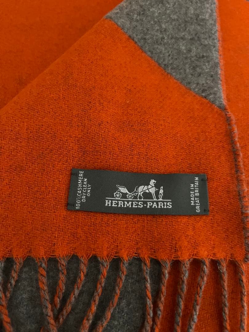 最終‼️お値下げ‼️新品☆タグ付き☆エルメスカシミアマフラー☆