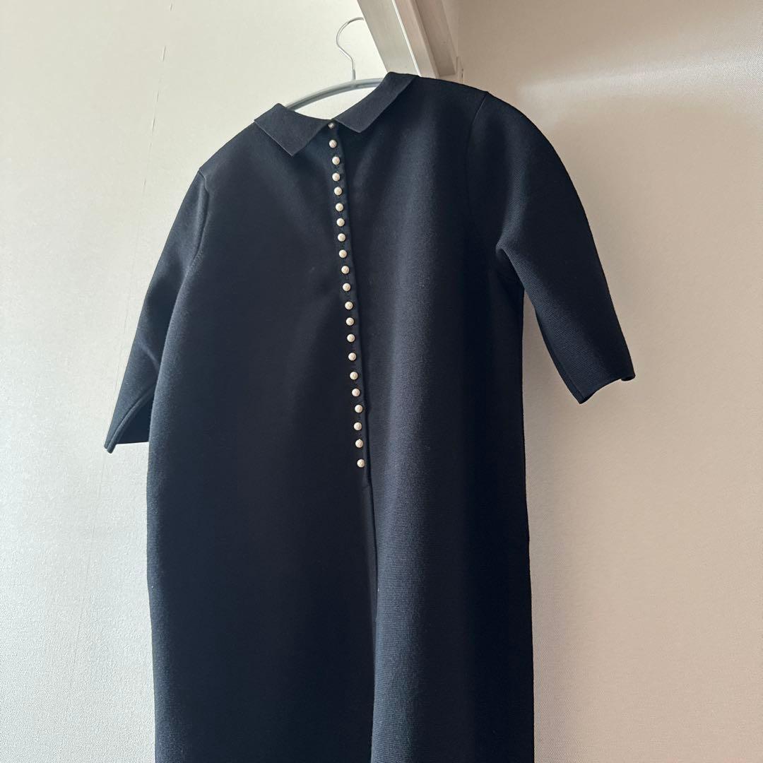 美品　ボールジー　ワンピース　パール　ブラック　36