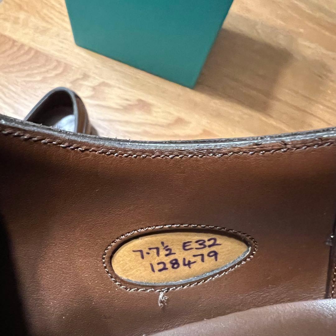 極美品 エドワードグリーン ドーバー 32ラスト 7E ダークオーク Uチップ