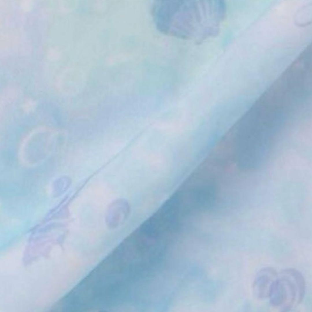 メゾピアノ シェル柄シフォン　肩開きワンピース　140