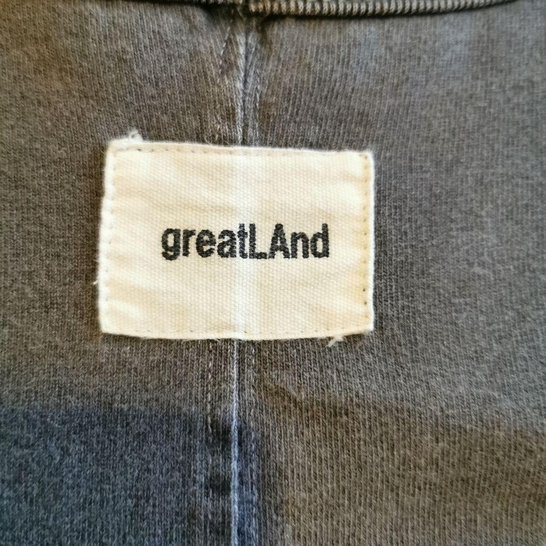 greatLAND オリジナル NOMAN タンクトップ ピグメントダイブラック