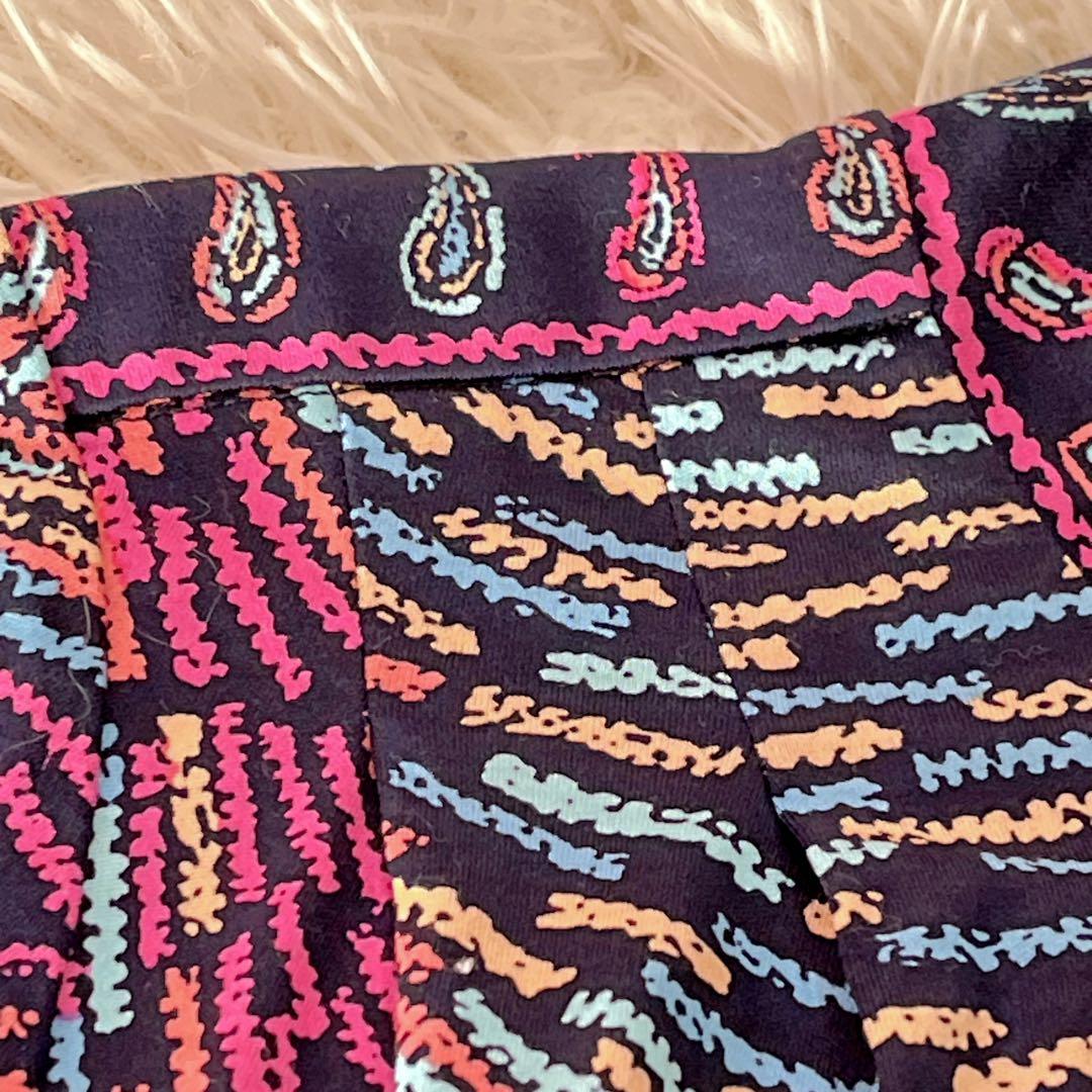 【美品】レオナールファッション　ペイズリー　総柄　カットソー　40 L相当