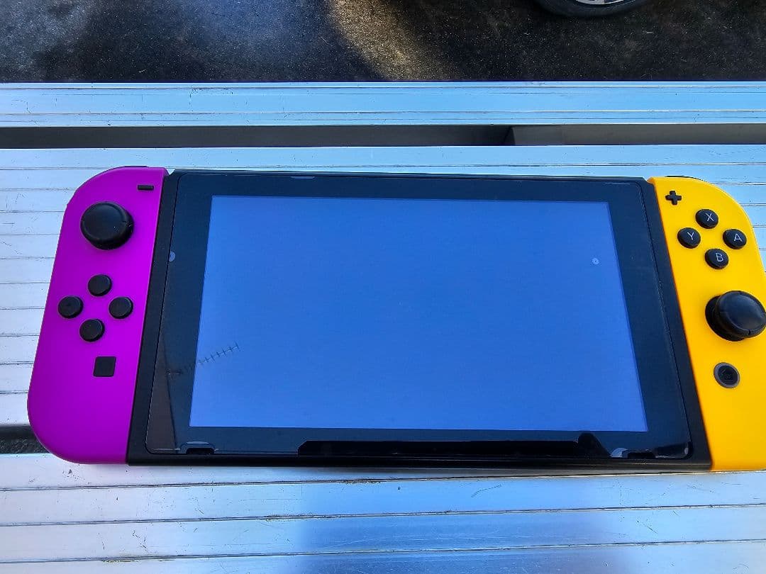 Nintendo Switch 本体 紫/オレンジ 付属品付き