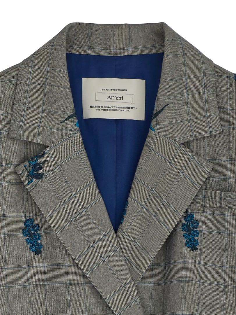 ジャケット・アウター AmeriVINTAGE CHECK FLOWER PAPA JACKET