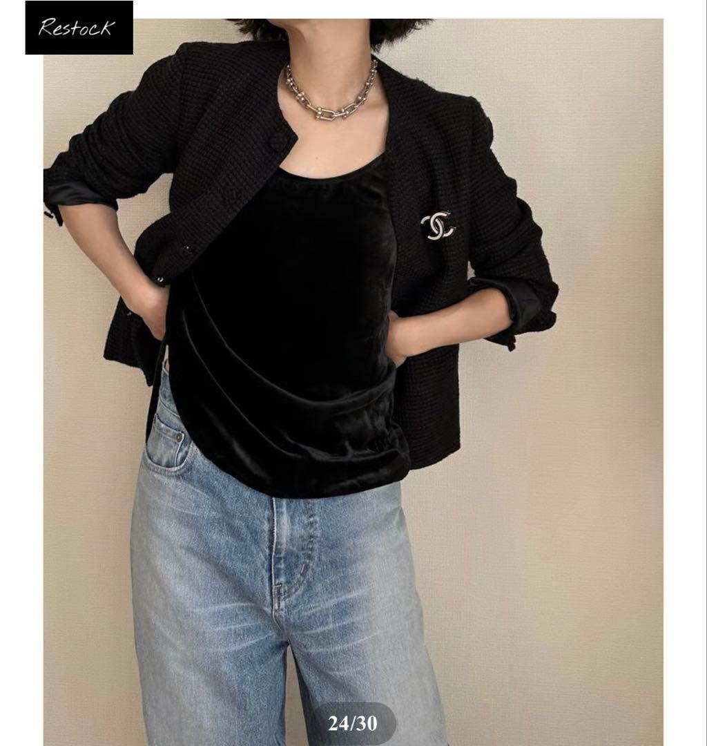 ok.soon オクスンツイードジャケット&ワイドパンツ