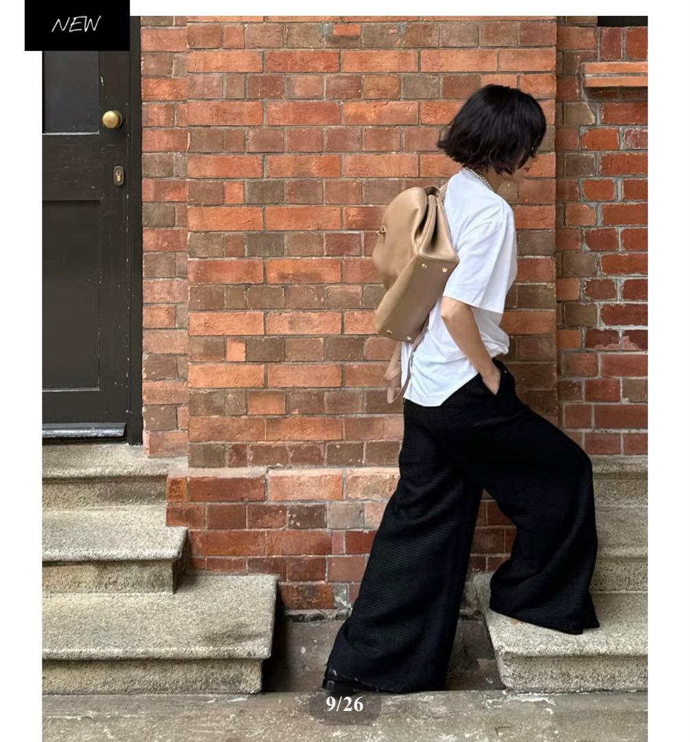 ok.soon オクスンツイードジャケット&ワイドパンツ