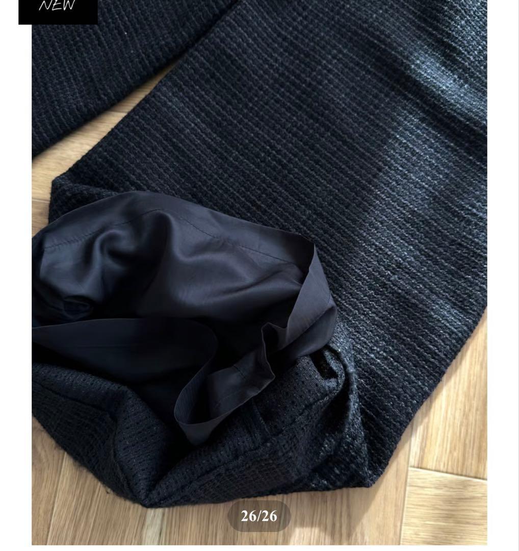 ok.soon オクスンツイードジャケット&ワイドパンツ