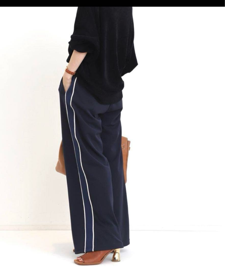 L'Appartement アメリカーナ ジャージーパンツ 36 ネイビー